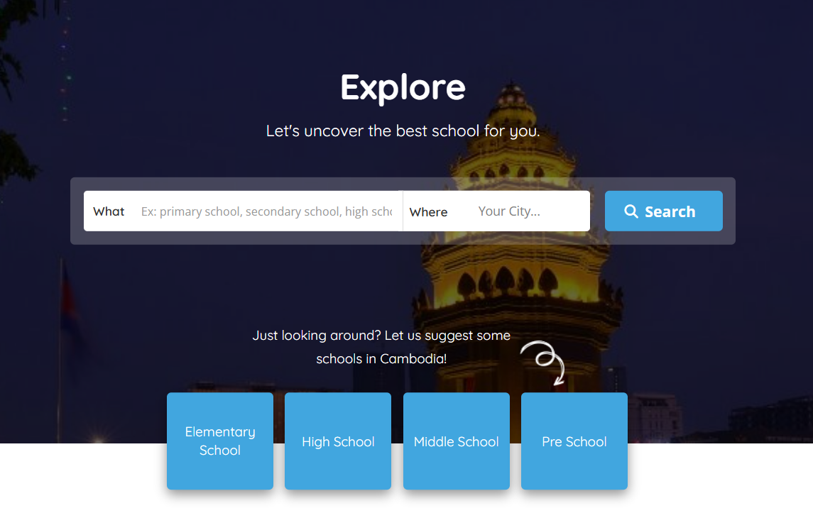 SchoolsCambodia.com Homepage